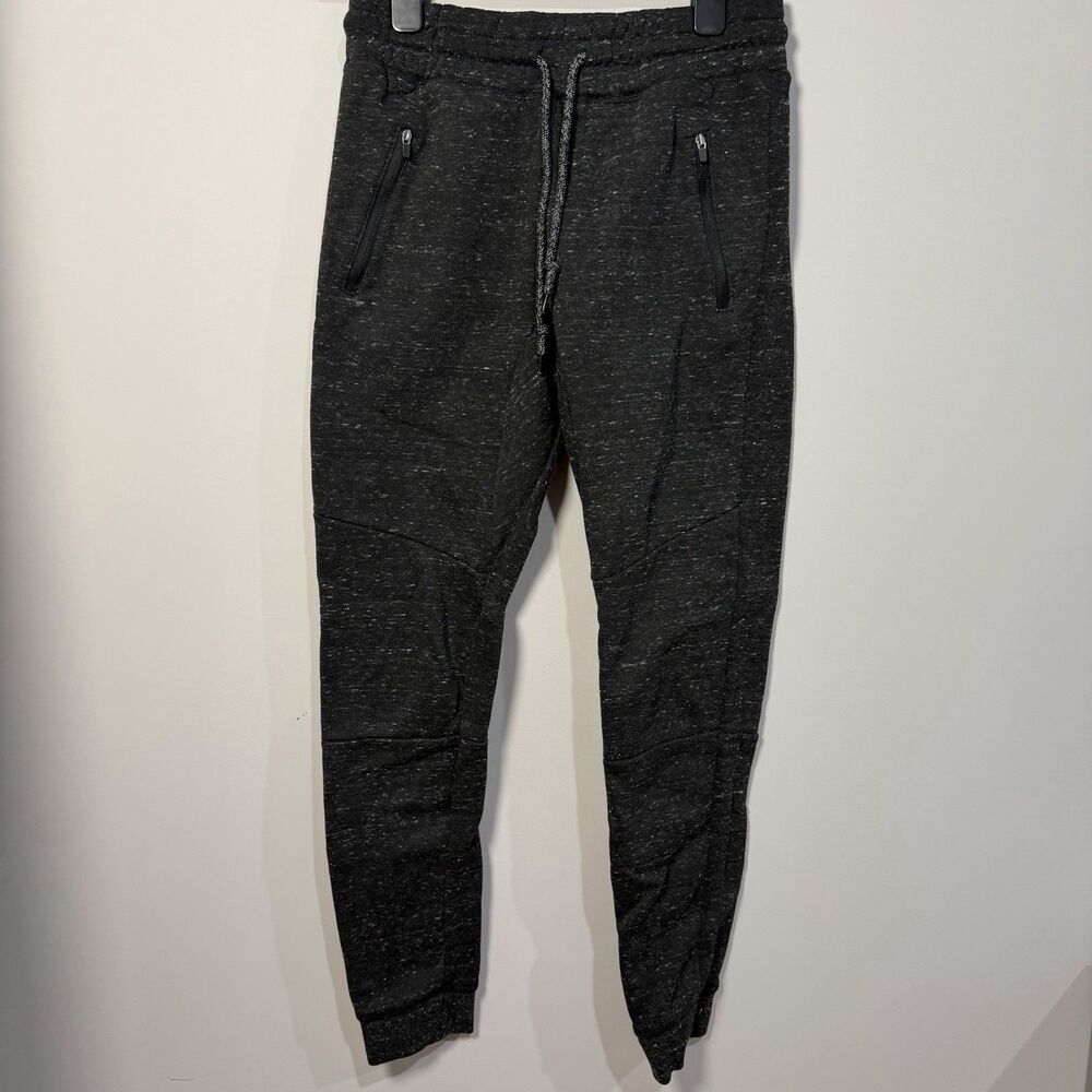 Brooklyn Cloth Heather Black Fleece Core Jogger Sweatpants Size Small